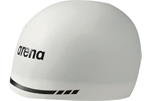 Arena Bonnet de Bain 3D Souple USA Unisexe Adulte en Silicone pour Homme et Femme, Bonnet de Natation d'entraînement et de compétition