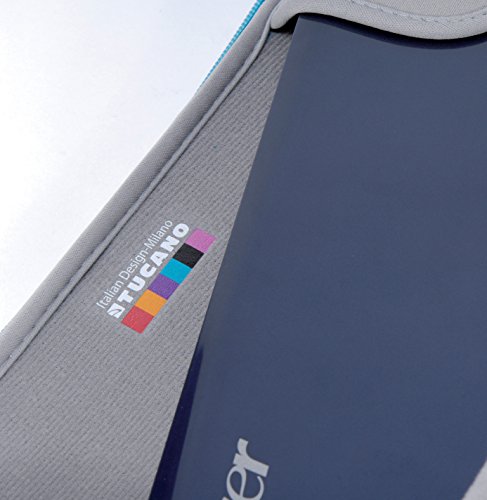Tucano Second Skin Colore Neopren-Hülle für widescreen Notebooks 33 cm (13 Zoll) und 14 Zoll, blau - 5