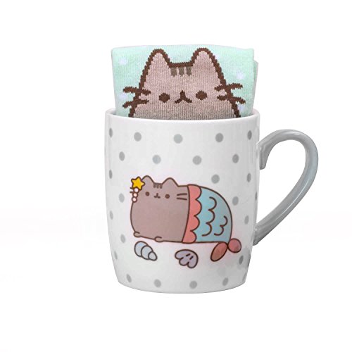 Preisvergleich Produktbild Pusheen - Tasse mit Socke - Meerjungfrau