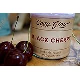 Cozy Glow Schwarzkirsche Soja Kerze Jar - 35 + Stunden Burning Time