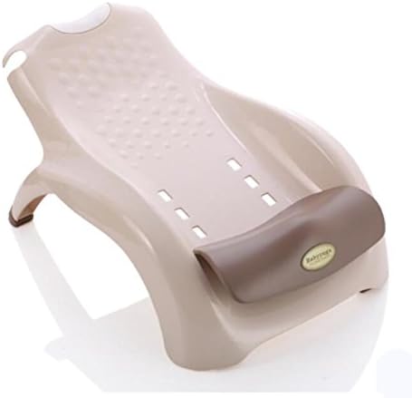XISHU Baby Wash Hair Chair Environmental Protection PP Foldable Adjustable Get Water Spoon Free 38 * 61 * 31cm , khaki