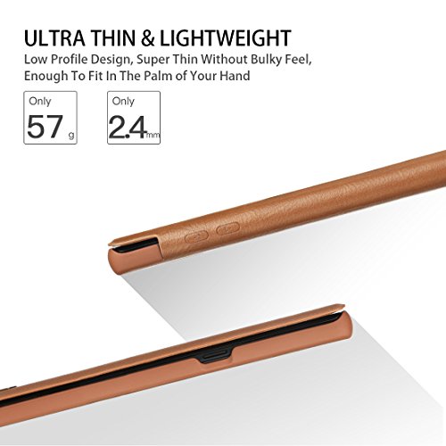 Nillkin Samsung Note 8 Funda  Premium PU Funda Protectora de Cuero con Funda para Tarjeta Samsung Galaxy Note 8  marr  n