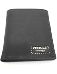 Zerimar Cartera de caballeroen piel de alta calidad Múltiples compartimentos