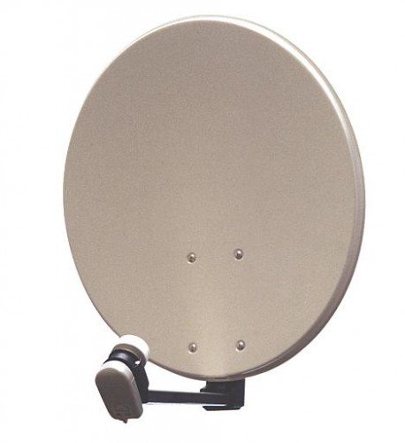 Preisvergleich Produktbild Sat-Spiegel 80cm Alu pulverbeschicht. hellgrau