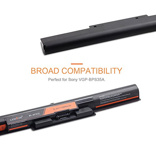 LENOGE Ersatz Hochleistung Akku Li-ion Laptop Batterie Für Sony VGP-BPS35A 14.8V 2600MHA - 2