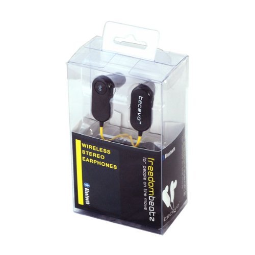 TECEVO Cuffie Bluetooth, wireless, leggere, con microfono, funzionalitÃ  vivavoce, stereo, resistenti al sudore, sportive/da corsa, ideali per smartphone