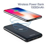 iWALK Qi Chargeur sans Fil Batterie Externe 10000mAh de Secours Chargeur Portable Intelligent Power Bank avec PD QC Output pour iPhone X/8/8 Plus,Samsung Galaxy S9/S8/S7/S6 Edge+/Note8 etc