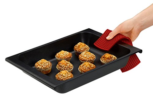 BRA Safe – Pack von 2 Mehrzweck-Untersetzer aus Silikon, Rot - 5