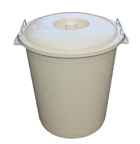 Small 45L Litre CREAM Plastic Bin Ideal for Rubbish / Waste / Paper / Trash / Recycling / Dustbin