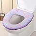 Produktbild TAOtTAO Toilet Cover Badezimmer-Warmer-Toiletten-Sitz-Stoff-Weiches Closestool waschbarer Deckel-Oberseiten-Abdeckungs-Auflage (Lila)