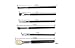 MAC 12 pcs Professional Cosmetic Makeup Brushes Set with Pu Leather Cover