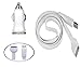 Produktbild Super Qualität High Power Langlebig Auto Schnell weiß Ladegerät Adapter mit passender Extra lange 2 Meter Flach USB Sync Daten Kabel für Apple iPhone 4 4S 3 GS 3 G iPod, indem TB1 Products
