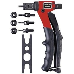 20,3 cm rivets aveugles Pince à riveter Rivet Gun, outils de rivetage avec système de réglage Écrou M3 M4 M5 M6
