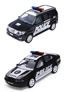 Toyco ( Pack of 2 ) Pull Back Fortune Interceptor & Skuba SWAT Interceptor ( Door Openable ) Toy Cars Combo Set for Kids Age 3+ Years