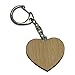 Produktbild Schlüsselanhänger Holz - Herz zum Bemalen, Basteln, Gestalten 4,3cm - 1 Stück
