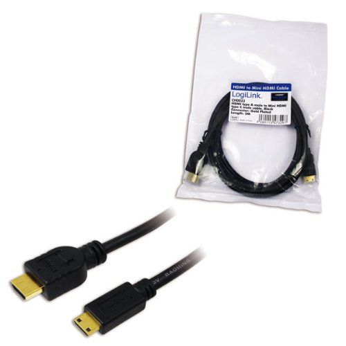 LogiLink Kabel HDMI auf HDMI Mini High Speed w.E. 2 Meter