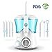 Produktbild Munddusche Wasser Flosser, Vellepro Elektrische Munddusche Professional Zahnreiniger mit 600ML Wassertank 8 Multifunktions Düsen 10 Druckeinstellungen für ganze Familie