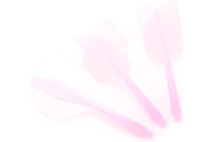 SHANRYA Tiges et ailettes de fléchettes intégrées, 3 tiges de fléchettes et ailettes intégrées pour fûts de fléchettes de diamètre 2BA