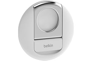 Belkin soporte de iPhone con MagSafe para portátiles Mac con sencillo y rápido acoplamiento magnético para usar la cámara de continuidad, compatible con iPhone 16, 15, 14, 13, 12, MacBook Pro, Air