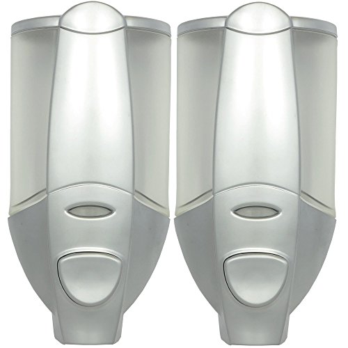 Preisvergleich Produktbild Seifenspender Wandbefestigung Silber Spender Flüssigseifenspender Dispender Shampoo Seifenschale Wandmontage Seife 300ml