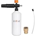 STARQ 1 LTR Professional Adjustable Snow Foam Lance/Cannon with 1/4" Quick Release Connector, Heavy Duty Foam Blaster for High Pressure Washer