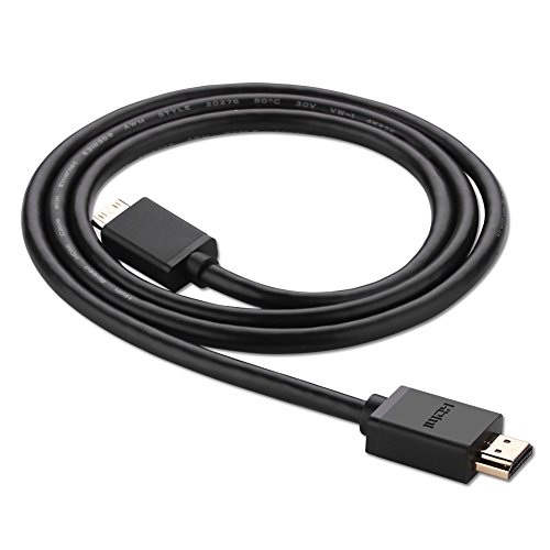 Mini HDMI UGREEN Mini Hdmi auf Hdmi kabel mit Ethernet, mini hdmi zu hdmi kabel unterstützt ultra HD,1080P,3D &4K,ARC, mini hdmi to hdmi für Fernseher, Tablet, Monitor, HDTV, Digicam, Digitalkamera,Beamer, Grafikkarte usw, 2m schwarz - 7