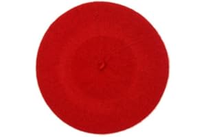 Central Chic Women's Quality Beret Hat 100% Wool French Beret Winter Autumn Hat Ladies | Girls Hats One Size Fits All In Black, Red, Cream, White, Grey, Pink, Purple, Green