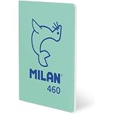MILAN&reg; A5 Stapled Notebook, Lined Paper, 24 Sheets of 95 g/m&sup2;, 460since 1918 Collection, Green
