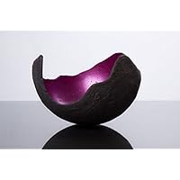 Lichtschale magenta, Größe M, Beton schwarz | Unikat handmade | Geburtstagsgeschenk | Einzigartiges Geschenk zum Muttertag | Ostern