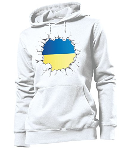 FUSSBALL – FANARTIKEL – Ukraine 5816 Frauen Hoodie (FKP) Gr. M