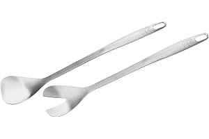 Stanley Rogers Cubiertos para ensalada de acero inoxidable – Cubiertos para servir en aspecto satinado con mango ergonómico – Perfecto como cuchara para servir ensalada – aprox. 32 x 7 cm