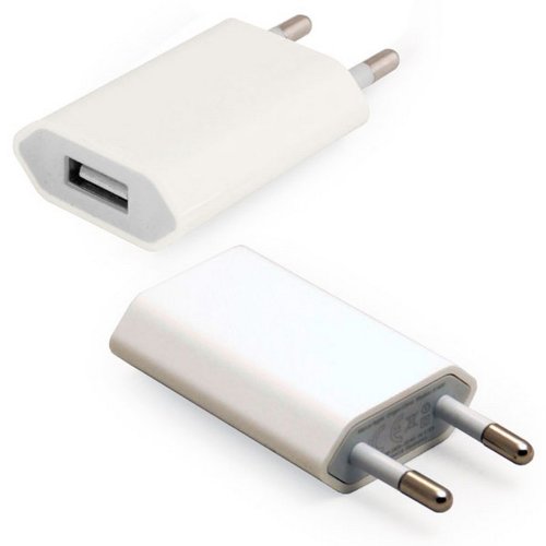 ADAPTADOR AC CARGADOR DE RED PLANO USB IPHONE 4 4G/3 3G