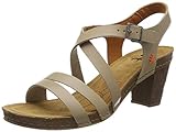 Tipo de tacón: Tacón ancho Art 0146, Sandalias con Punta Abierta para Mujer, Beige (Sand 000), 40 EU