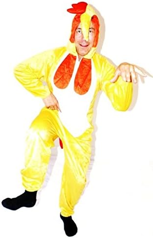 Chicken Animal Onesie Adult UNISEX Pyjamas Romper All-in-One Fancy Dress Costume (Unisex: XS)