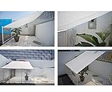 * DISEÑO ÚNICO: Todos los lados con cinta de doble costura con un ojal de metal, puede ser fácil de usar. Se puede usar para proteger sus plantas del sol durante el calentamiento, y también se obtiene un lugar al aire libre más cómodo cuando se usa como una sombra repentina.