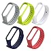 Produktbild Finebuying 5 Stück Weiches Silikon Ersatzhelfer Armbänder für Xiaomi Mi Band 4 (Mehrfarbig)