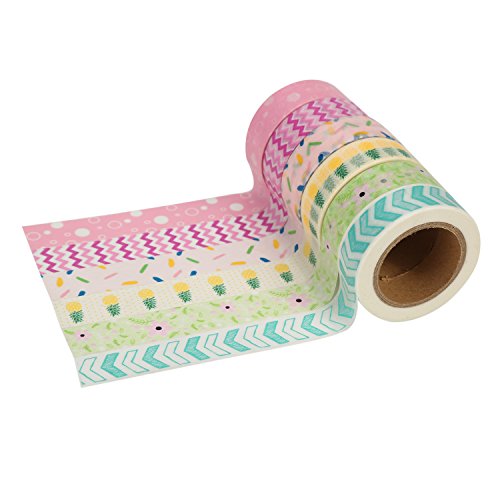 Très Chic Mailanda 6er Set Washi Tape Masking tape Klebeband Dekoband(F6)