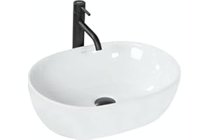 Rea LAVABO DA APPOGGIO AMELIA 48 Lavabo Bagno 480 x 345 x 135 mm Ceramica (Bianco)