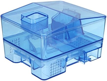 SAFETYON Cockroach Traps, Indoor Roach Killers Traps, Reusable Cockroach Insects Bugs Catcher Box with Non-toxic Bait (Blue)