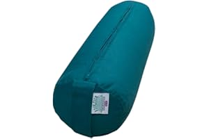 BROW FARM LTD. A GROWING COMPANY Small Travel Yoga Bolster Filled with Organic Buckwheat Hulls