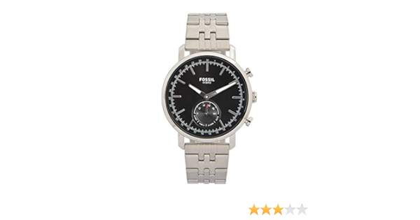 Montre connectée Hybride Fossil Luther avec Bracelet en Acier Inoxydable  argenté pour Homme BQT1100 : Amazon.fr: Montres