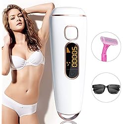 Épilateur Lumière Pulsée IPL Permanentes 500 000 Flashs Professionnel Indolore Épilation avec écran LCD, Utilisation à la Maison pour Femmes et Hommes
