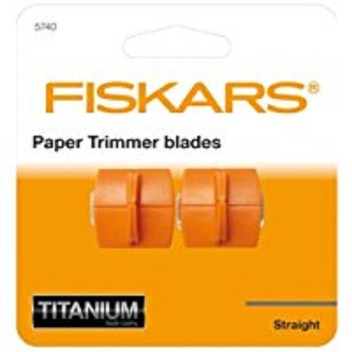 Fiskars 5740 - Cuchillas de titanio de repuesto para guillotina de
papel personal 9 x 1 5 x 9 5 cm color multicolor