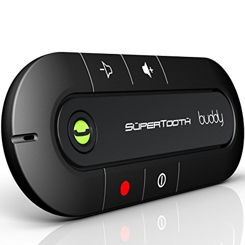 SuperTooth Buddy vivavoce Bluetooth per auto, kit per Apple Iphone 6, 6 Plus, Google Nexus 6, Honor 6, HTC One M8, One M9, Samsung Galaxy A3, A5, Alpha, Note 4, Edge, S5, S6 Edge, Sony Xperia Z1 Compact, Z2, Z3, Z3 Compact e molti altri