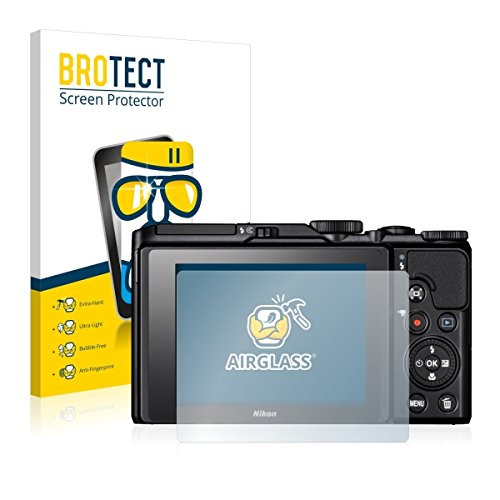 BROTECT Premium AirGlass Film de Protection en Verre pour Nikon Coolpix A900  extr  mement r  sistant  Ultra-Fin  Haute Transparence  rev  tement Anti-Traces de Doigts  Application sans Bulles d   air 