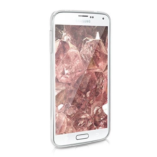 kwmobile Funda para Samsung Galaxy S5   S5 Neo - Carcasa Protectora  Trasera  de  TPU  para m  vil en  Oro Rosa con Efecto Espejo 