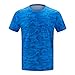 Produktbild Rosennie Herren T-Shirt Gym Fitness T-Shirt Short Sleeve Tee Kurzarmshirt Funktion Sport Kleidung Männer Kurzarm Shirt für Gym & Training Longtop mit Rundhals Slim-Fit Men's T-Shirt