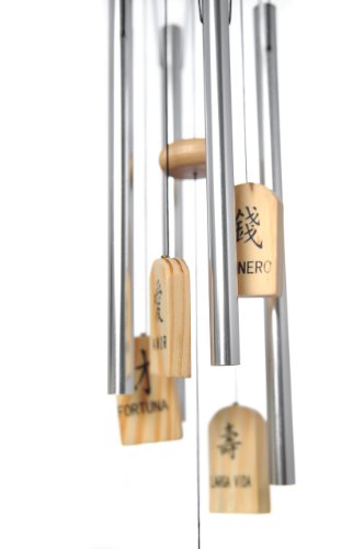 Windspiel „Spanisch-chinesische Glücksbringer“ – 100% Handgefertigtes, wunderschön designtes Windspiel, fertig zum Aufhängen (A17 DE) - 2