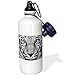 Produktbild statuear weiß Tiger mit Zunge Aluminium 20 Unze 600 ml Sports Wasser Flasche Geschenk
