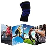 Wintesty Genouillère Ligamentaire - Genouillère Printemps Anti-Collision Protège-Genoux pour Le Basket-Ball Randonnée Course À Pied Fitness Easy to Use
